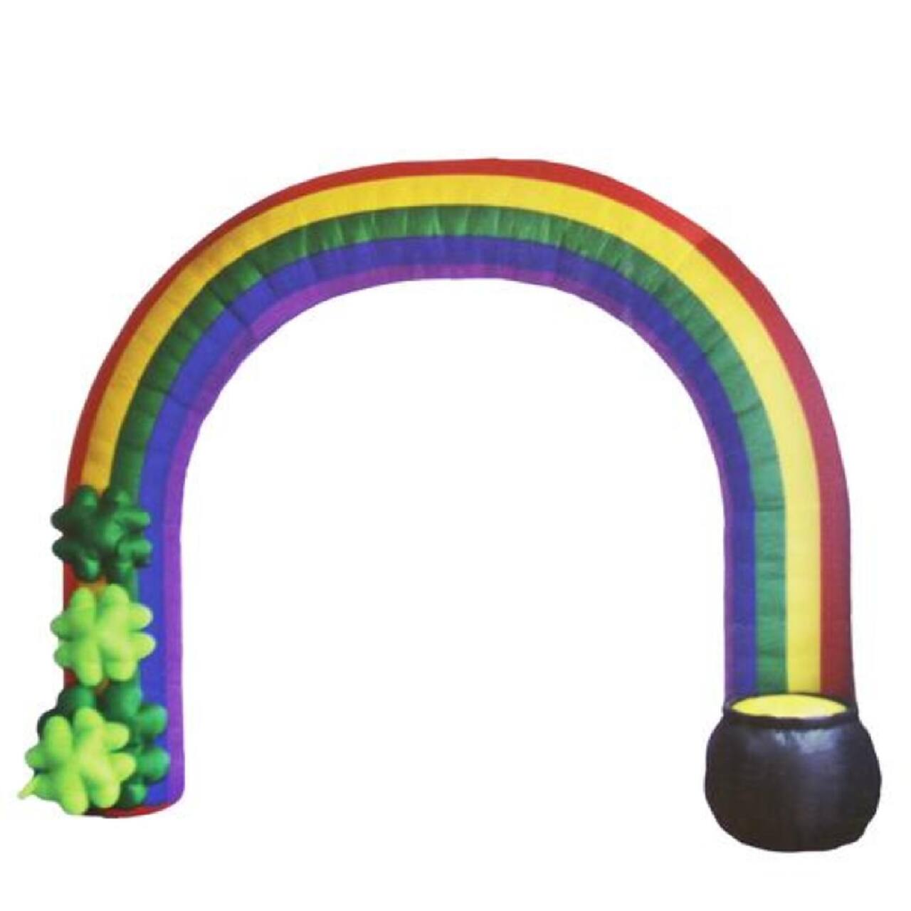 10ft. Inflatable Lighted St. Patrick's Day Rainbow